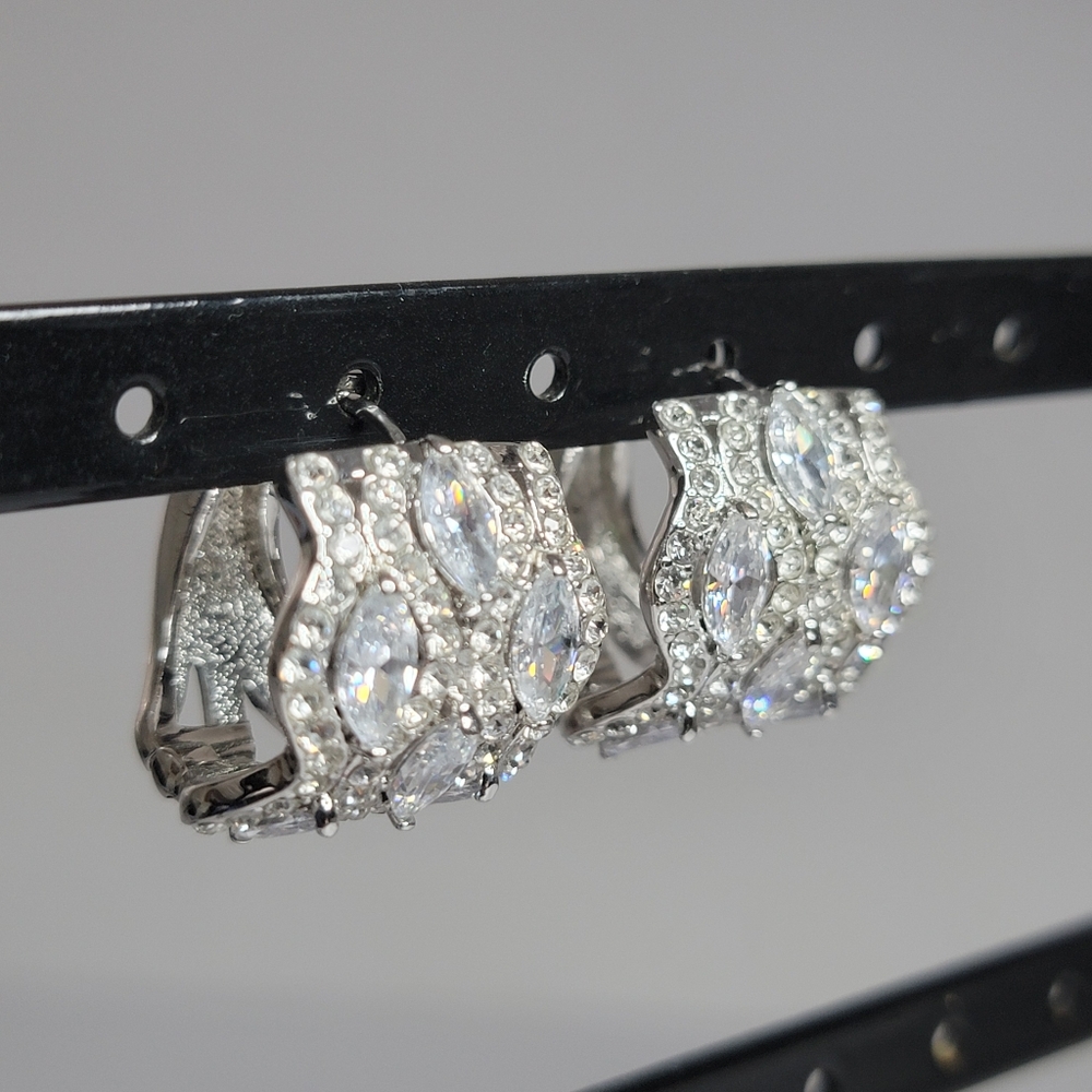Joan Boyce Clear CZ Earrings